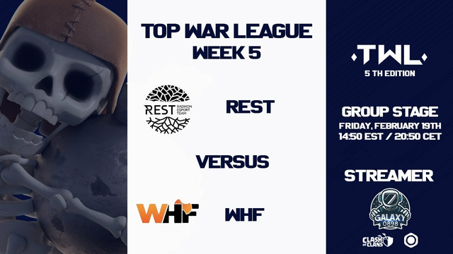 REST vs WHF | TOP WAR LEAGUE 5 | CLASH OF CLANS