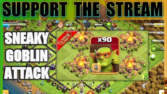 Clash Of Clans Live Streaming | Sneaky Goblin Attack!!