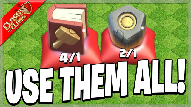 POPPING RUNES OF GOLD AND BOOKS OF BUILDING! - Clash of Clans