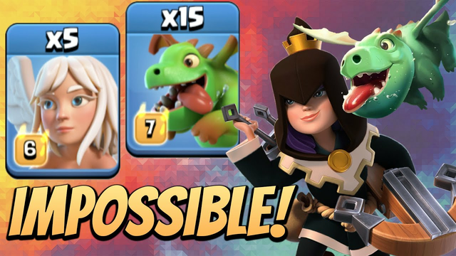 Mass Baby Dragon Attack With Queen Walk at Townhall 13! Impossible Air Attacks - Clash Of Clans