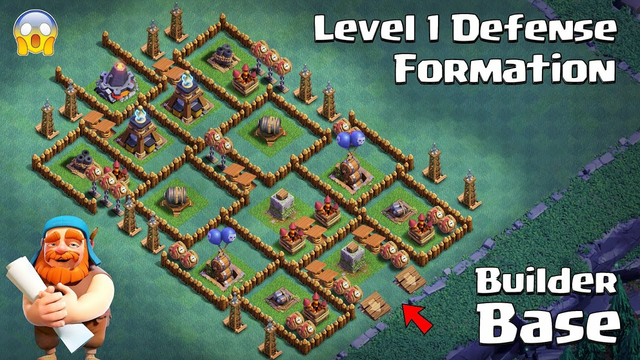 Level 1 Troops vs Level 1 Defense Formation | Clash of Clans | Builder Base