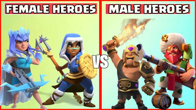 Male Heroes Vs Female Hereos On Coc | Best Heroes On Coc | Heroes Tournament | Clash Of Clans |