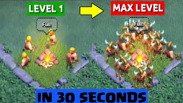 UPGRADING RAGE BARBARIANS IN 30 SECONDS | Clash of Clans