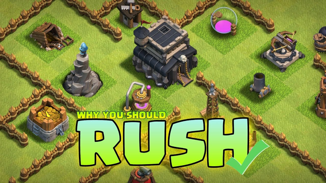 Advantage and Disadvantage of RUSH in Clash of Clans - COC