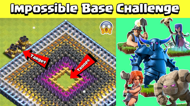 Impossible Base Challenge with MULTI MORTAR | Clash of Clans | Gameplay | COC | iPandaPlays