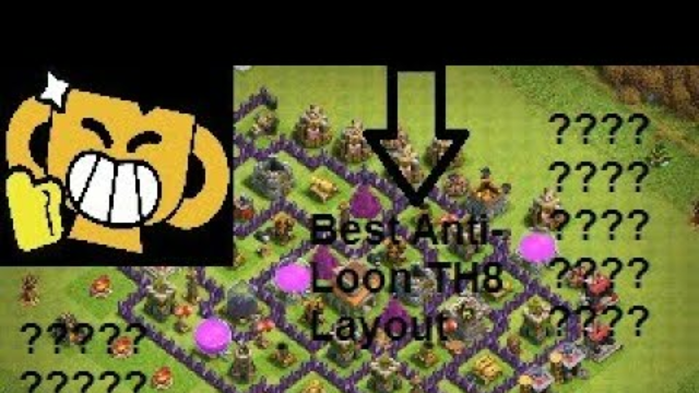 The best base for anti air for TH8 (clash of clans)
