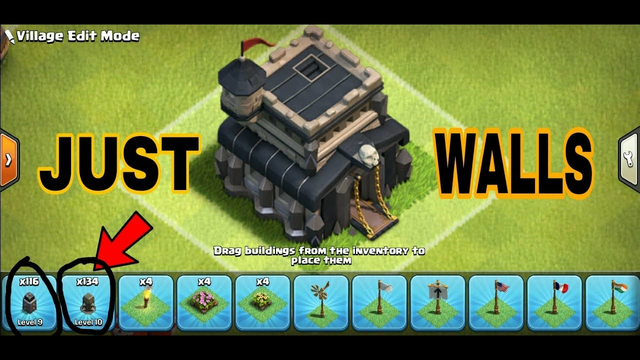 CLASH OF CLANS: EPISODE 6: DAY 318: WALLS WALLS AND AND BABY DRAGONS