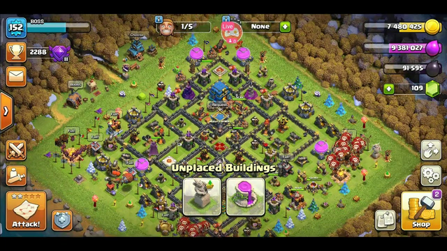 Clash of Clans live aatack gameplay road 2to 2k subscriber