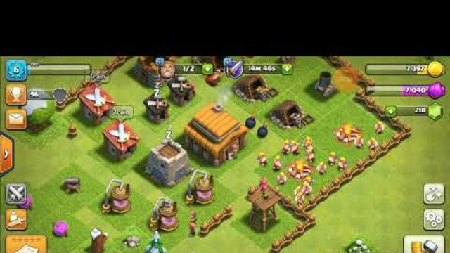 clash of clans gameplay #1.my first gameplay on my vloging channel......