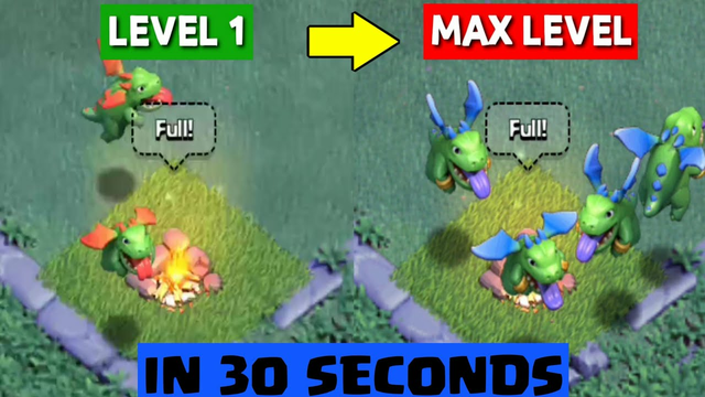 UPGRADING BABY DRAGONS IN 30 SECONDS | Clash of Clans
