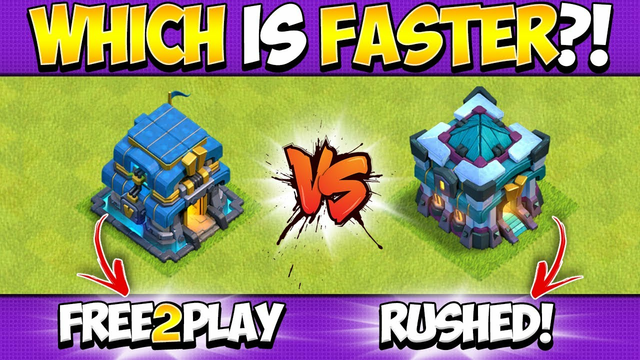 Which Upgrade Method is Better? Rushed Vs Maxing F2P in Clash of Clans