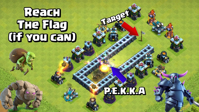 Reach The Flag Challenge | Clash of Clans Impossible Base