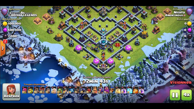 3star at the TH13 easy strategy clashofclans COC clash of clans library after update