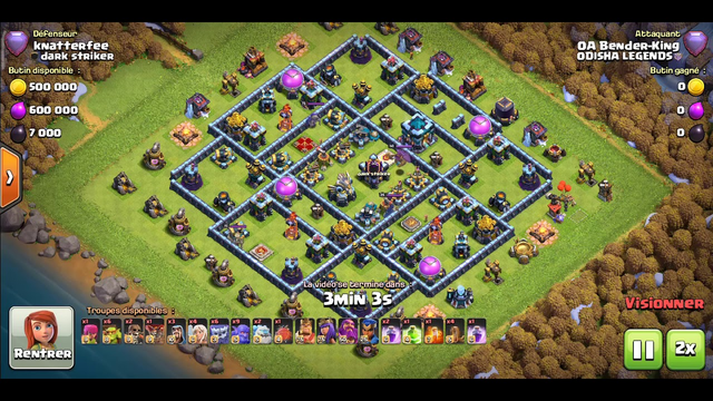 Perfect attack at the TH13 easy strategy clashofclans COC clash of clans after update library(2)