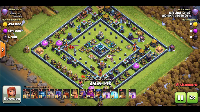 Perfect attack at the TH13 easy strategy clashofclans COC clash of clans after update library(1)
