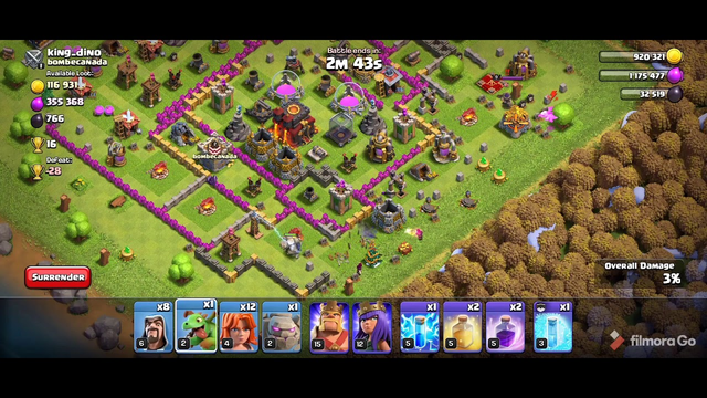 CLASH OF CLANS BEST ARMY WITH TOWN HALL 9
