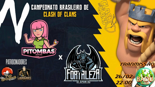 PITOMBAS DOCE vs FORTALEZA TEAM / CBC (Campeonato Brasileiro De clash) / Clash of Clans