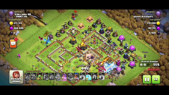 clash of Clans 2021 - th13 - Dragons on fire