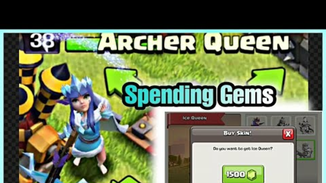 Spending 1500 Gems in Clash of Clans | Archer Queen Best Skin Ever |  Clash Of Clans #coc