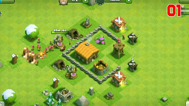 Clash of Clans Gameplay - Strategy Gameplay Part 01