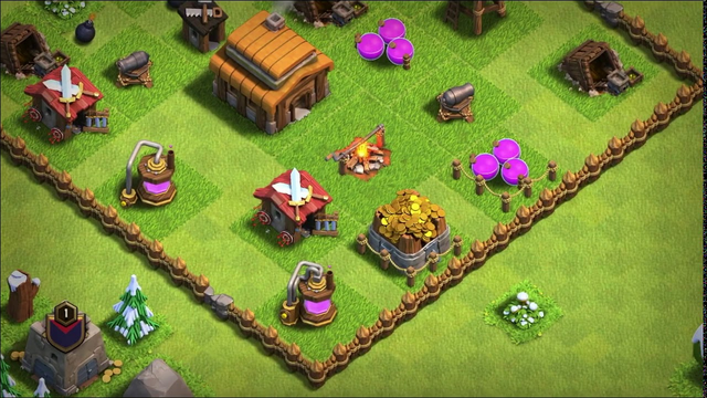 Claiming loot in Clash of Clans