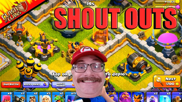 Lets Play Clash of Clans, Special SHOUT OUT!! With MARIOSONIC