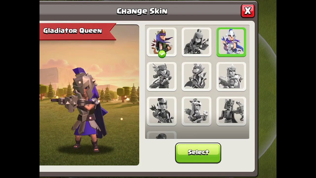 Queen unlock her all skins |clash of clans| #short #shorts #youtube
