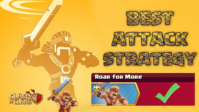 SUPER BARBARIAN ( Roar For More ) Best Attack Strategy in Clash of Cans - Coc