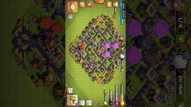 CLASH OF CLANS, Home and Night base.