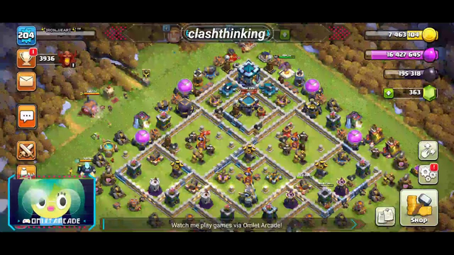 coc live stream th13,bh max attack Clash of Clans