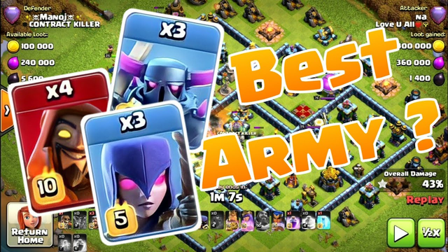 Legend League Attacks Super Wizard Pekka Witch - Clash of Clans