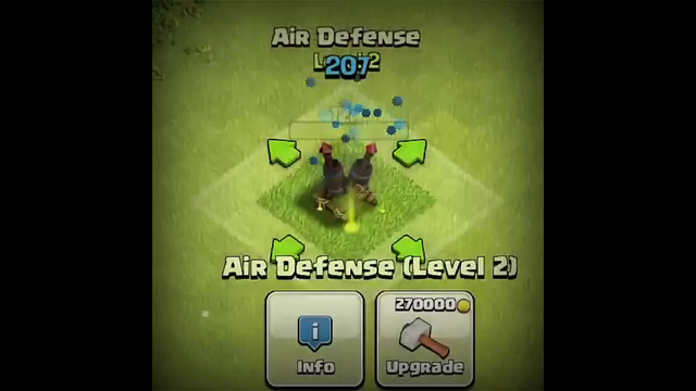 AirDefense upgrade to max level in clash of clans #Shorts