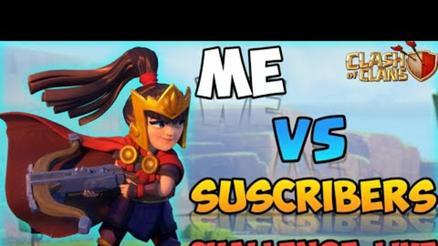 Me Vs SUBSCRIBERS Challenge Live| Clash Of Clans Live