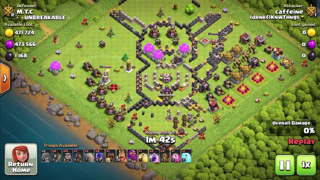 Clash of clans base without defense