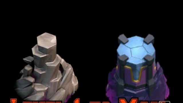 Clash of Clans Level 1 Wizard Tower Upgraded to Max Level Wizard Tower in 1 minute #shorts