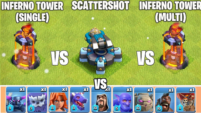 Scattershot Vs Multi Inferno Vs Single Inferno | Which Is Better | Clash of clans