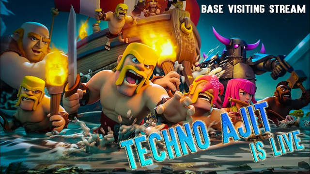 clash of clans live stream | lets check your base & cwl special | techno ajit