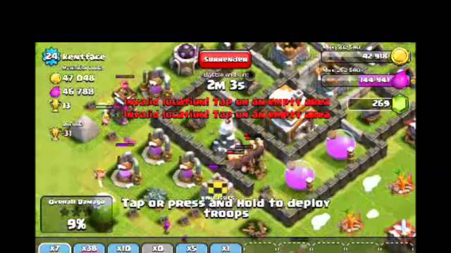 [2-7] Part 2/4 Let's Play Clash of Clans - Fools smashing their armies against my walls