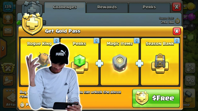 Google Sponsored me Gold Pass in Clash Of Clans || Buying coc gold pass free ||