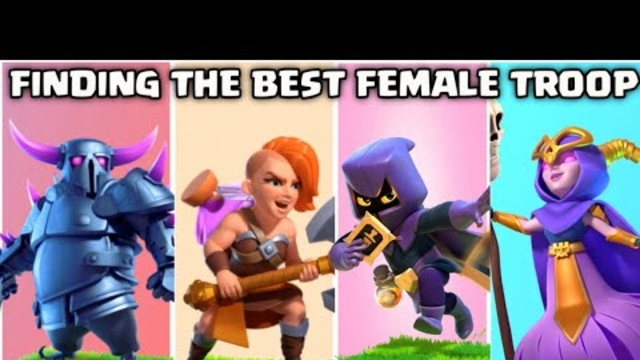 Finding Best Female Troop On Coc | Female Troops Tournament | Clash Of Clans |