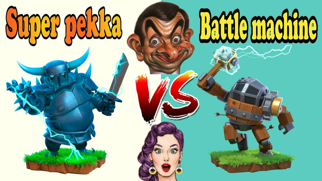 super pekka Vs battle machine | clash of clans #Shorts