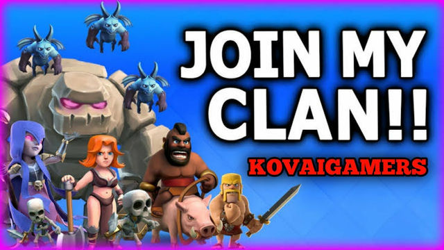 Join My New Clan In Clash Of Clans Live Stream || kovaigamer