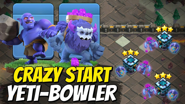 Th13 Awesome YETI BOWLER Attacks Dominate Day 1 CWL - Clash Of Clans CWL Strategy 2021