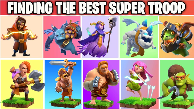 Finding The Best Super Troop In Clash of clans | Super Troop Comparison | COC