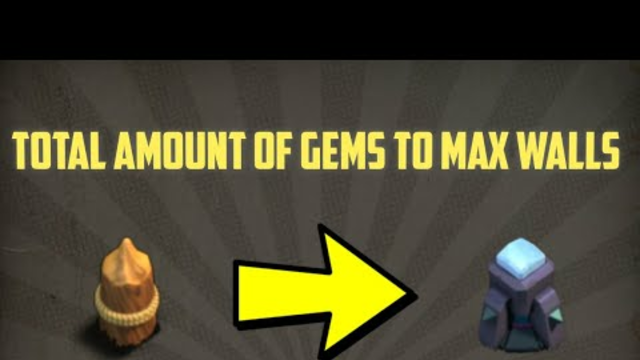 Total Amount OF Gems To Max Walls In Clash OF Clans #Shorts
