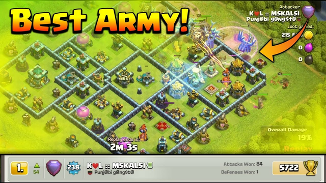 Best Army To Push Leaderboard in Clash Of Clans | Hindi