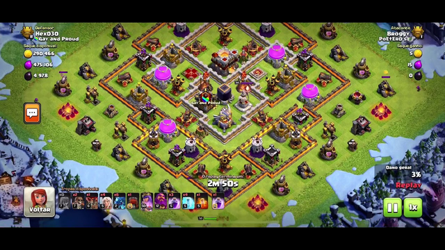Clash Of Clans - Electro Dragons Attack