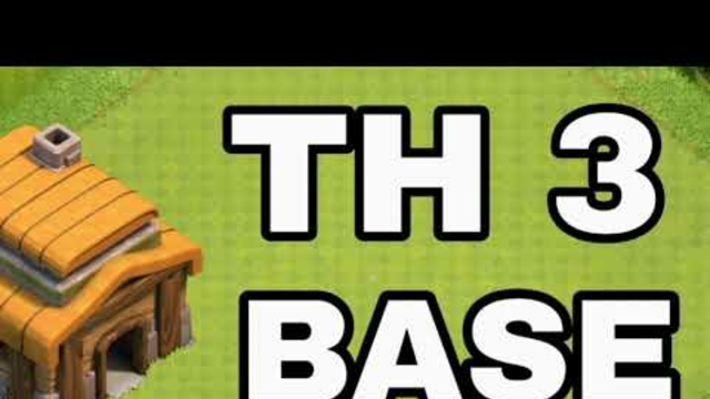 Town Hall 3 Base Clash of Clans ! Th3 War and Trophy Base ! Coc Th3