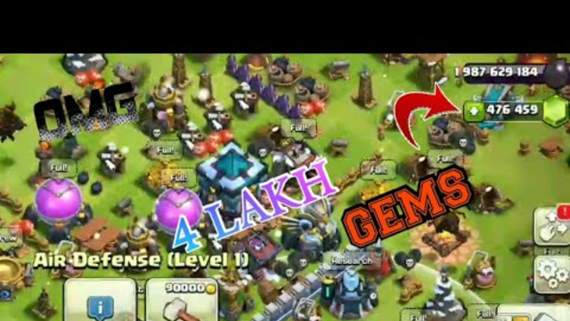 WASTING 4 LAKH GEMS IN CLASH OF CLANS(COC)!!!!