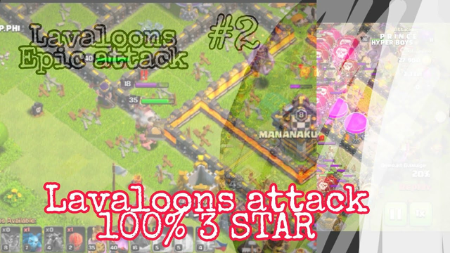 Lava loons Attack Th12 . EPIC ATTACK ||Clash of Clans #2